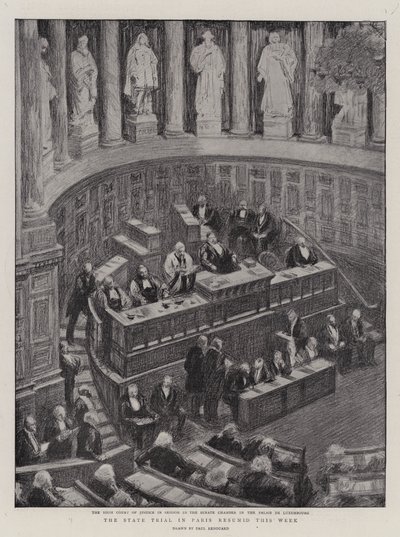 El juicio estatal en París se reanudó esta semana de Charles Paul Renouard